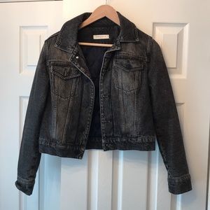 Sandro Paris - Black / Gray Jean Jacket